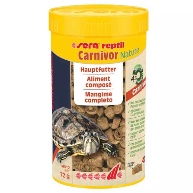 Sera Reptil Professional Carnivor nature 250ml Mangime Coestruso per Tartarughe