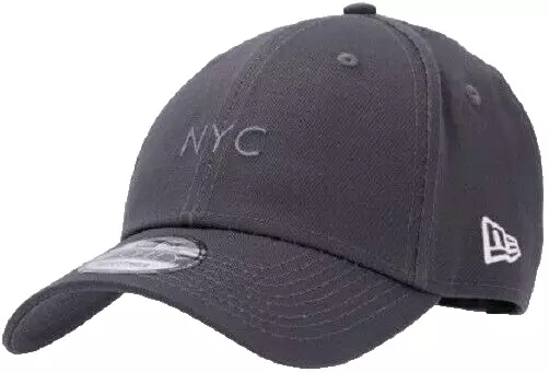 NEW ERA NYC 9FORTY Baseball Cap Grey New York City Strapback Hat NEW