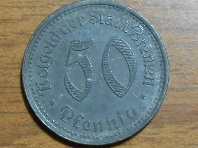 RARE Vintage Germany - 50 Pfennig 1921 WAGENUND🔥🔥