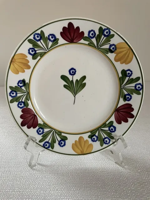 "Plato antiguo pintado a mano flores de Villeroy & Boch Wallerfangen cuenca del Sarre 6"