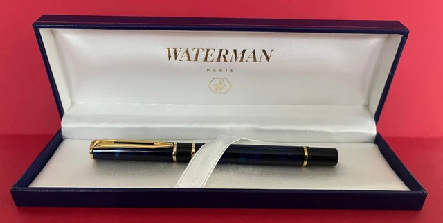 Stylo Plume Waterman Forum Laqué Blanc Et Rouge - Vintage Neuf De Stock