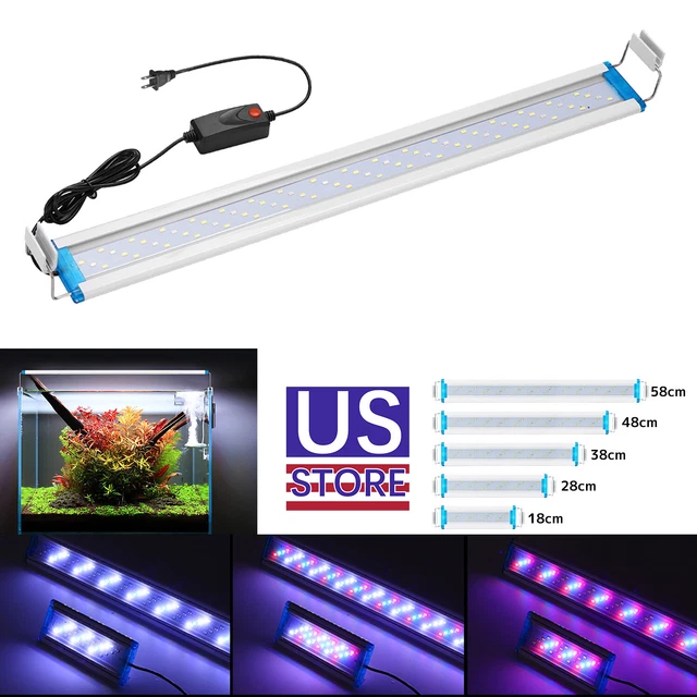 Aquarium Fish Tank Aquatic grass landscaping lamp Fish tank bracket light LED US