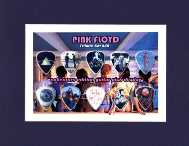 Pink Floyd Matted Picture Guitar Pick Set Collector's The Wall Roger Waters