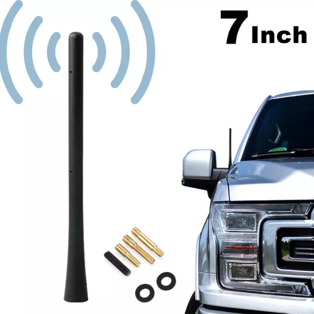 Universal Retractable Car Radio Antenna FM/AM Signal Booster Amplifier  Aerials Whip Mast Auto Roof Fender