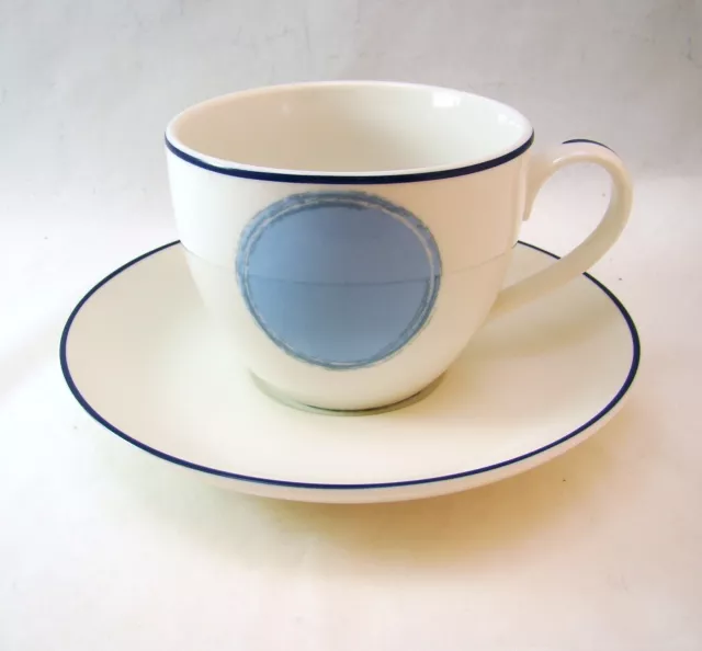 Noritake Ambiente Java Blu 7994 Tazza e Piattino Set (S) Eccellente