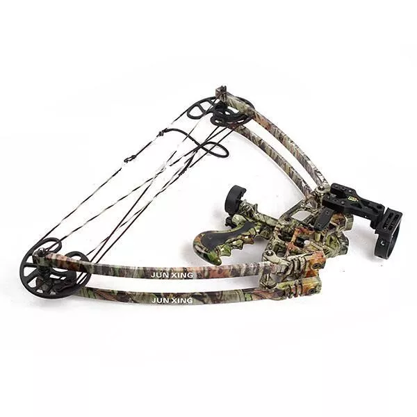 JX 50lb Camo Left & Right Hand Magnesium Alloy Triangle Compound Bow Archery 2