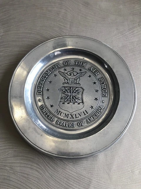 Wilton Commerative Air Force Plate 1947 Wilton Armetale Columbia