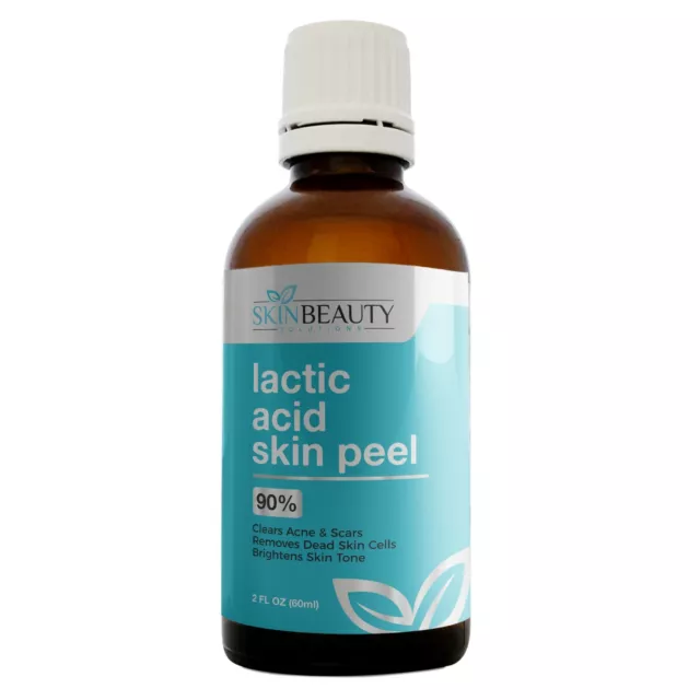 2oz LACTIC Acid Skin Peel - 90% Lightening  Acne Wrinkles Melasma