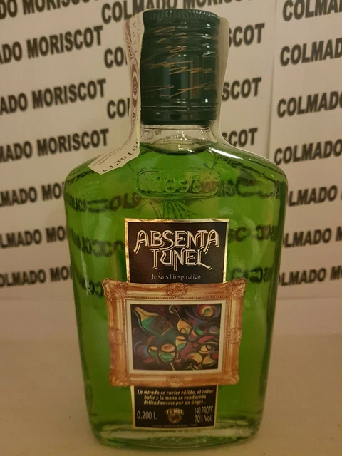 ABSINTH TUNEL 70% PETACA 20cl 0,2L 200ml ABSENTA ABSENT ABSINTHE ASSENZIO