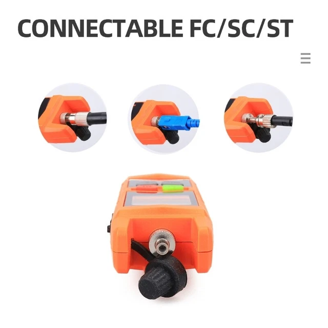 -70~+6dBm/-50~+26dBm Laser-Source Visual Handheld Fiber Mini Optical Power Meter