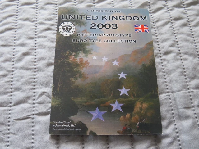 COFFRET EUROS UNITED Kingdom 2002 Essais / Probe / Pattern / Non
