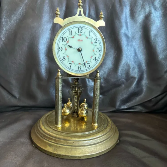 Vintage Kundo 400 Day Brass Mechanical Anniversary Clock  (For Parts)