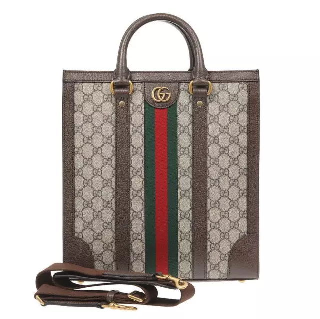 New Gucci Ophidia Gg Guccissima Leather Medium Tote Bag