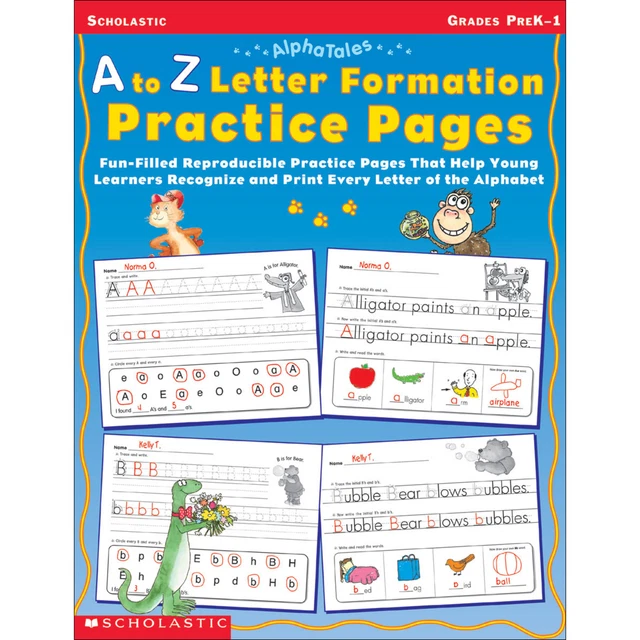Scholastic AlphaTales, A to Z Letter Formation, Grades PreK to 1