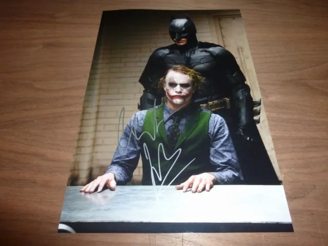 CHRISTIAN BALE signed 12X8 photo BATMAN THE DARK KNIGHT + COA