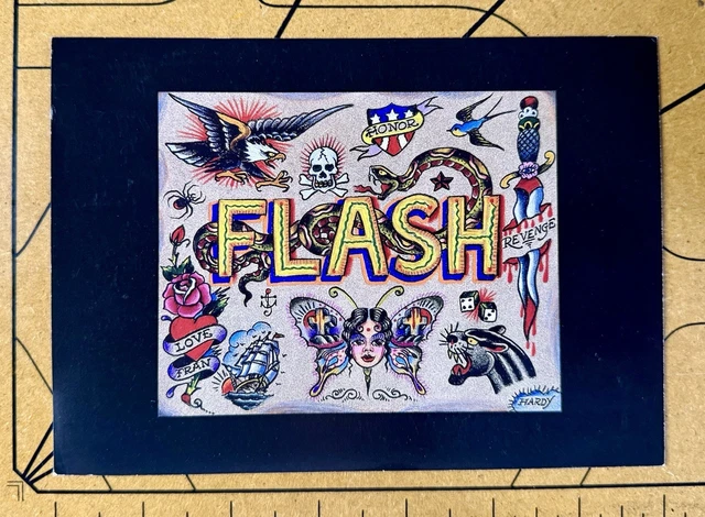 DON ED HARDY Tattoo Flash Book 2006 Softcover OOP Intact Near Fine