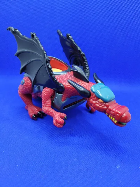 Fisher-Price Mattel 2003 Red Flying Dragon Drache Action Figur Spielfigur Retro