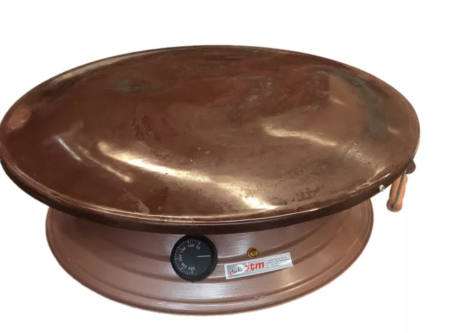 Elektrisch Crepes Maker Fladenbäcker Pfannkuchen 2100W Katmer Yufka Sac B-WareB8