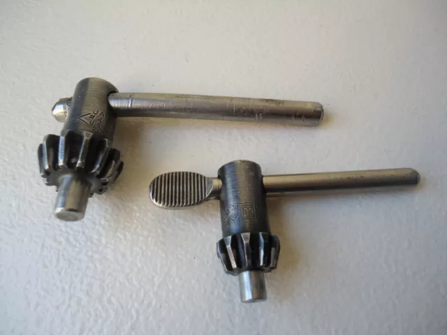 Jacobs Chuck Key LOT : K3 Thumb Handle & #4 Series Bar Handle Chuck Keys