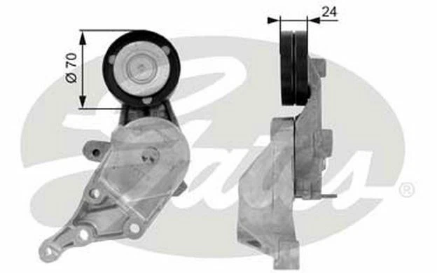 GATES Galet tendeur (courroie d'accessoire) pour VOLKSWAGEN GOLF AUDI A3 T38387