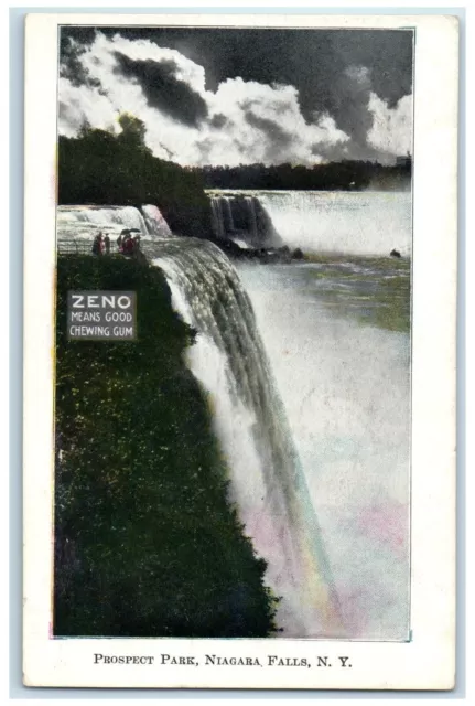 c1905 Prospect Park Zeno Chewing Gum Niagara Falls New York NY Vintage Postcard