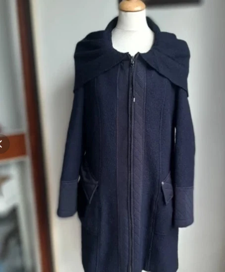 Manteau Court Diesel En Laine - Taille 40-42 (L) - Noir Col Montant - Neuf Avec étiquettes