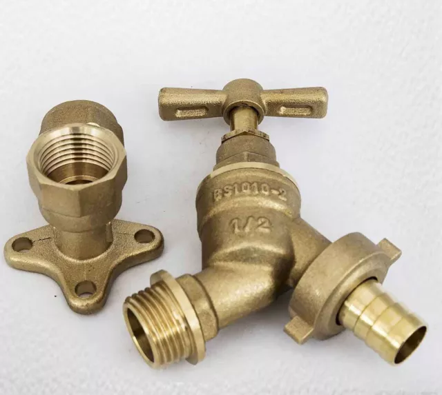 1/2" Outside Garden Brass Tap Pipe Bib Hose *SAME DAY DISPATCH* TRACKED COURIER*