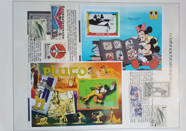 Lotto misto francobolli Disney e tematiche varie 2 raccolta belli