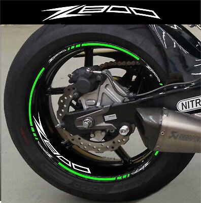 LISERET JANTE Ninja 650 kit pour vos 2 jantes STICKER MOTO RIMS CINTAS 40 colors 