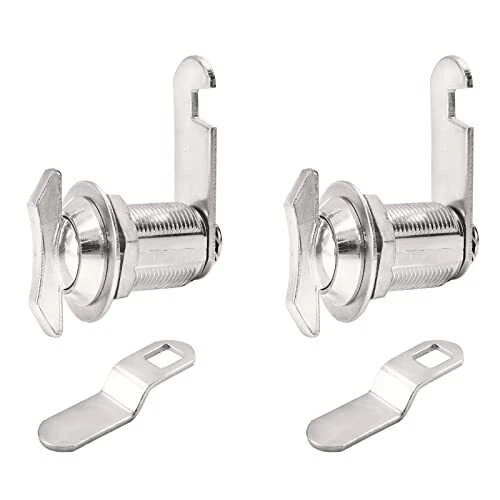 2Pcs Thumb Operated Cam Lock 1-1/8 Non-Locking Compartment Lock for RV Compa