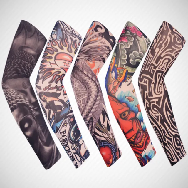 1Pc Tattoo Cooling Arm Sleeves Arm Cover Basketball Outdoor UV Sun Protection