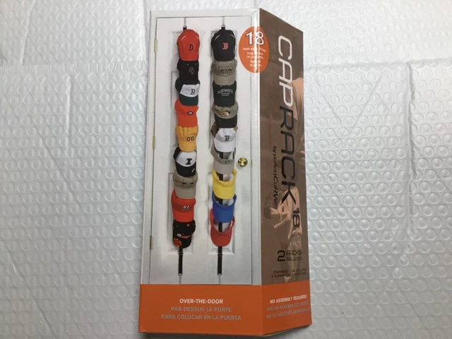 Baseball Cap Hat Rack Wall Door Hanger Holder Storage Organizer 16 Hooks