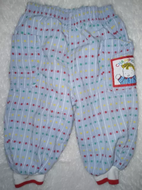 Health Tex Pants Boy Champion Patch with Retro pattern 12 months Made in USA