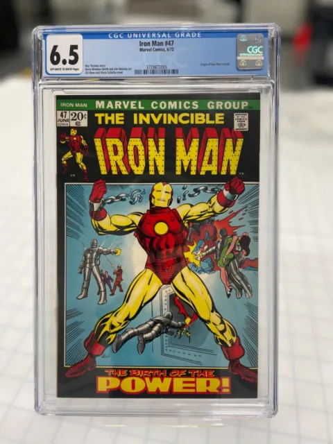The Invincible Iron Man #47 CGC 6.5 Marvel Comics 1972 Origin Iron Man Retold