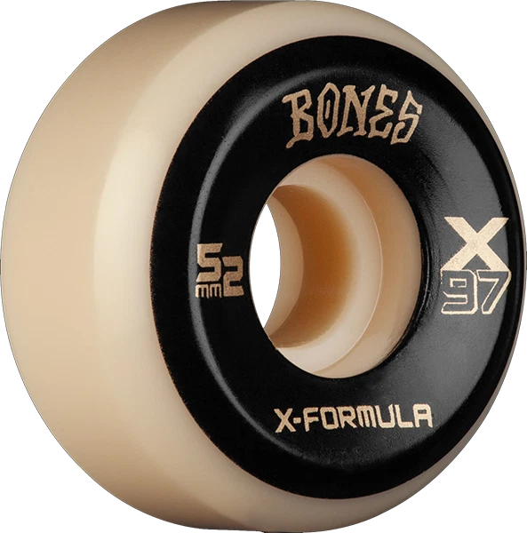 BONES XF X97 V5 SIDECUT 52mm 97A NATURAL WHEELS SET