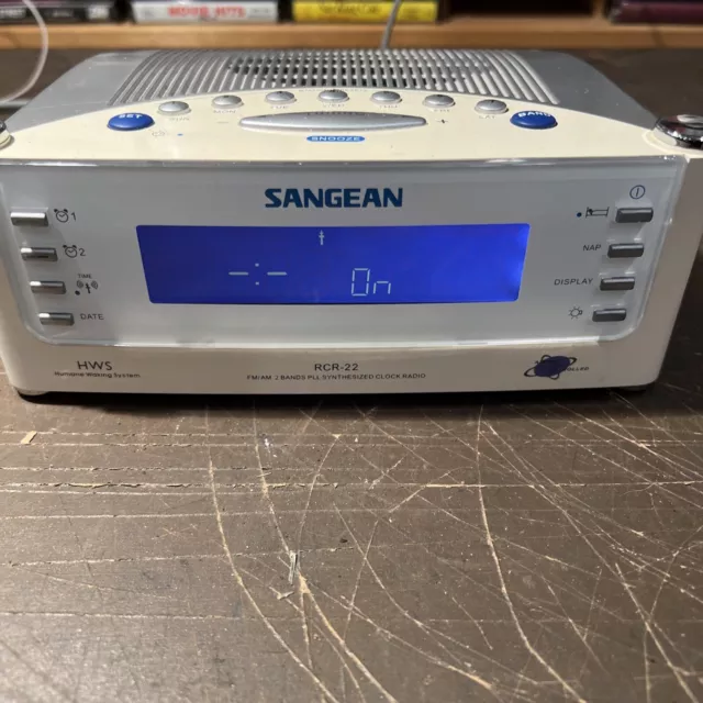 Sangean RCR-22 Atomic Digital Alarm Clock AM/FM 2 Bands Radio