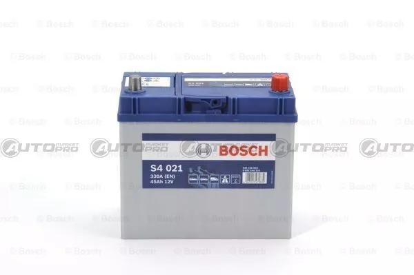 Batteria Per Auto Bosch S4 45 Ah Ampere 330 En 12 Volt Silver S4 021 0092S40210