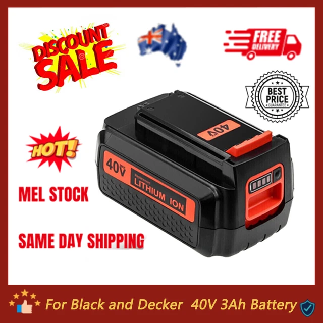 40 Volt for Black and Decker 40V 3.0Ah Max Lithium Battery LBX2040 LBXR36 LSW36