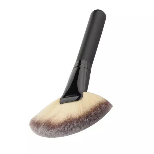 Pro Large Fan Nylon Hair Face Powder Blush Foundation Cosmetic Makeup Brush