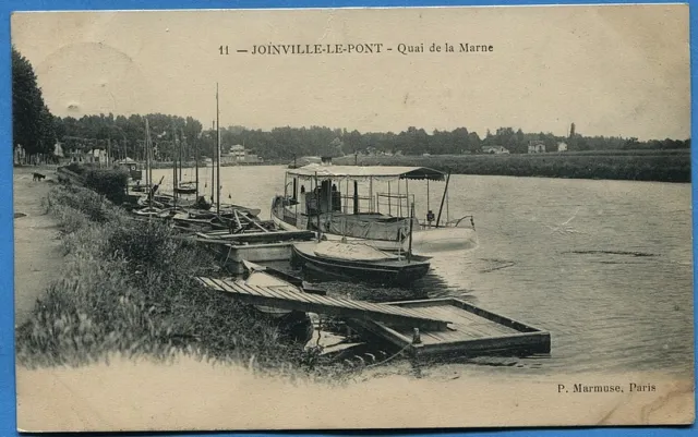 CPA: JOINVILLE LE PONT - Quai de la Marne / 1906