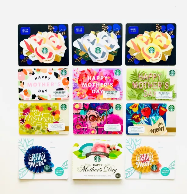 STARBUCKS MOTHER'S DAY Gift Card Collection NEW- Choose ONE or More