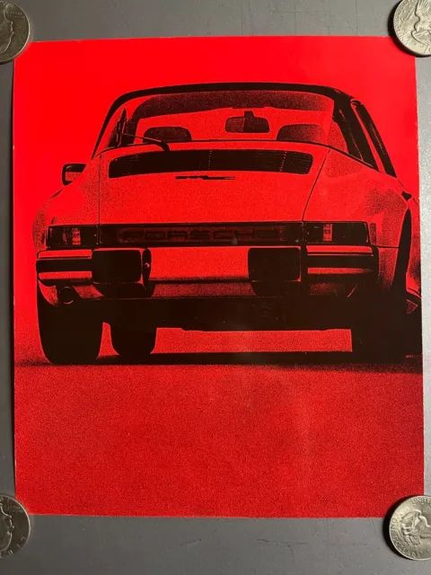 1979 Porsche 911 Sc Ausstellungsraum Werbe Verkauf Blatt - Selten Awesome L@@K