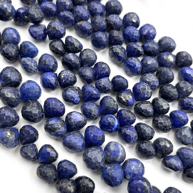 Naturel Lapis Lazuli Déguisement Perles Gemme Facettes Briolette 136 CT 7-8 MM