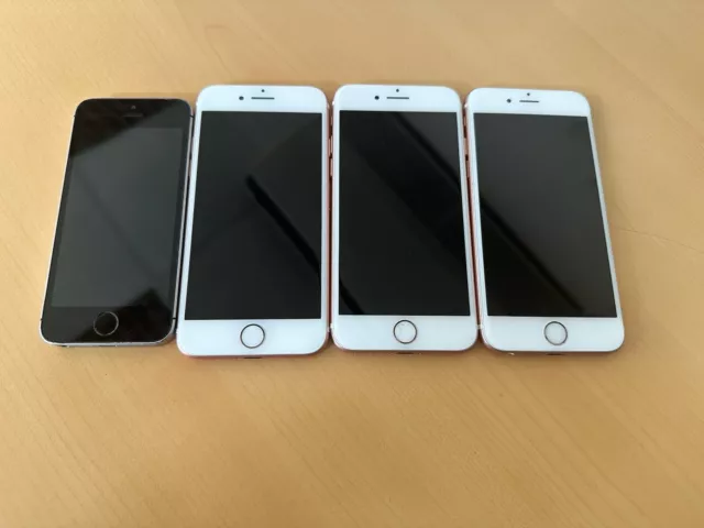 4x Apple iPhone 6s / 7 / SE Mixed Storage - Colours - Job Lot - Read Description