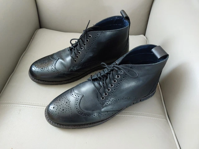 AM SHOE COMPANY Mens Leather Boots - UK Size 9 £15.99 - PicClick UK