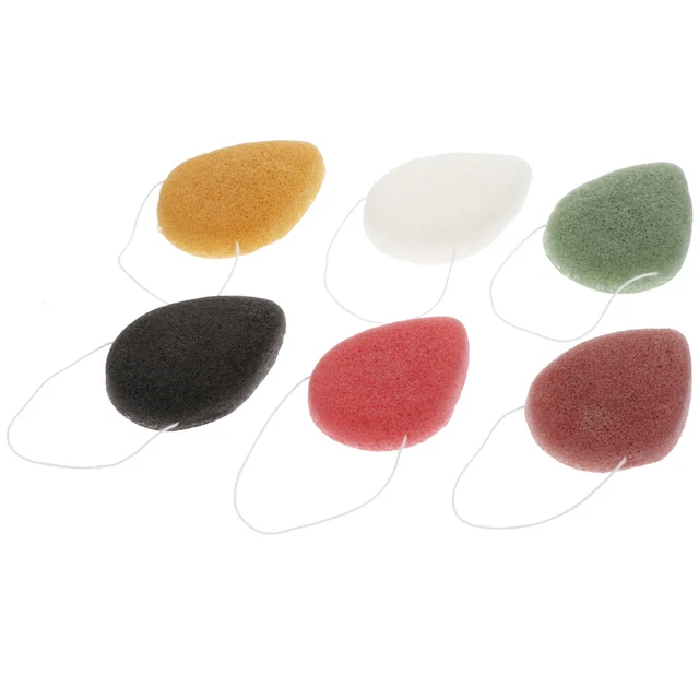 6 un. Base almohadilla en polvo de maquillaje herramienta de maquillaje tez esponja