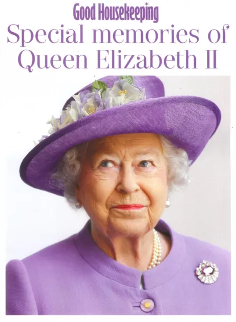 UK Good Housekeeping Magazine, 51-Page Queen Elizabeth II Special Memories, 2022