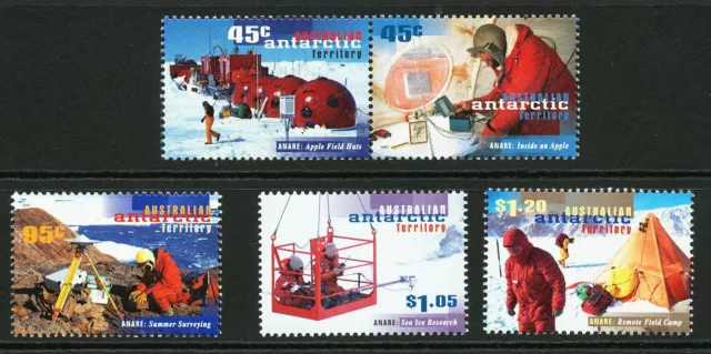 Australian Antarctic Territory 1997 ANARE, set of 5 Stamps MNH