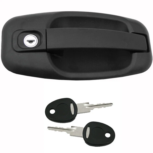 Serratura porta camper colore nero con rotore