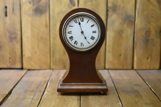 tradicional globo reloj de repisa, caoba, números romanos, con llave, francia